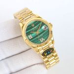 ROLEX MAD RV1 Natural Malachite 31MM Green Watch